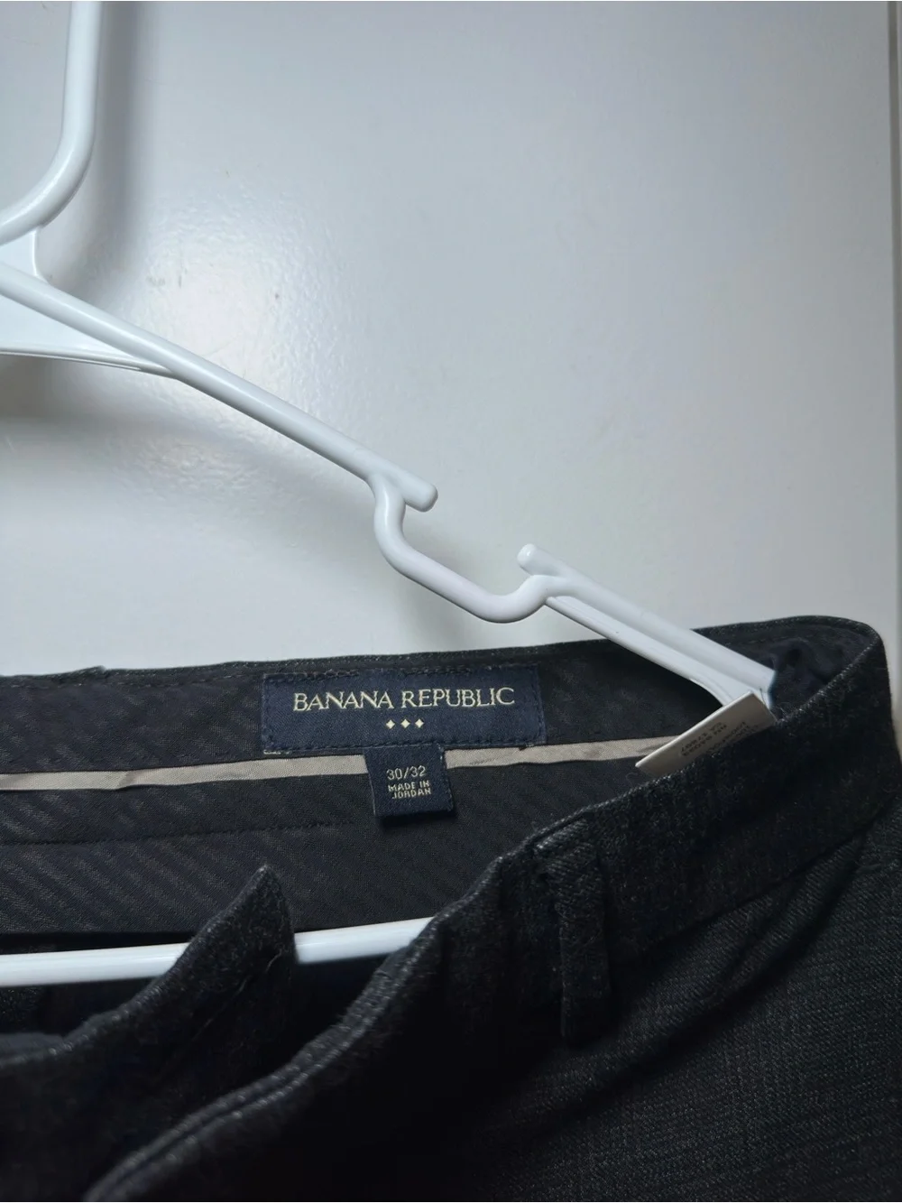 Banana Republic Dark Charcoal Straight Dress Pants